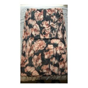 Abercrombie Pink And Black Midi Skirt